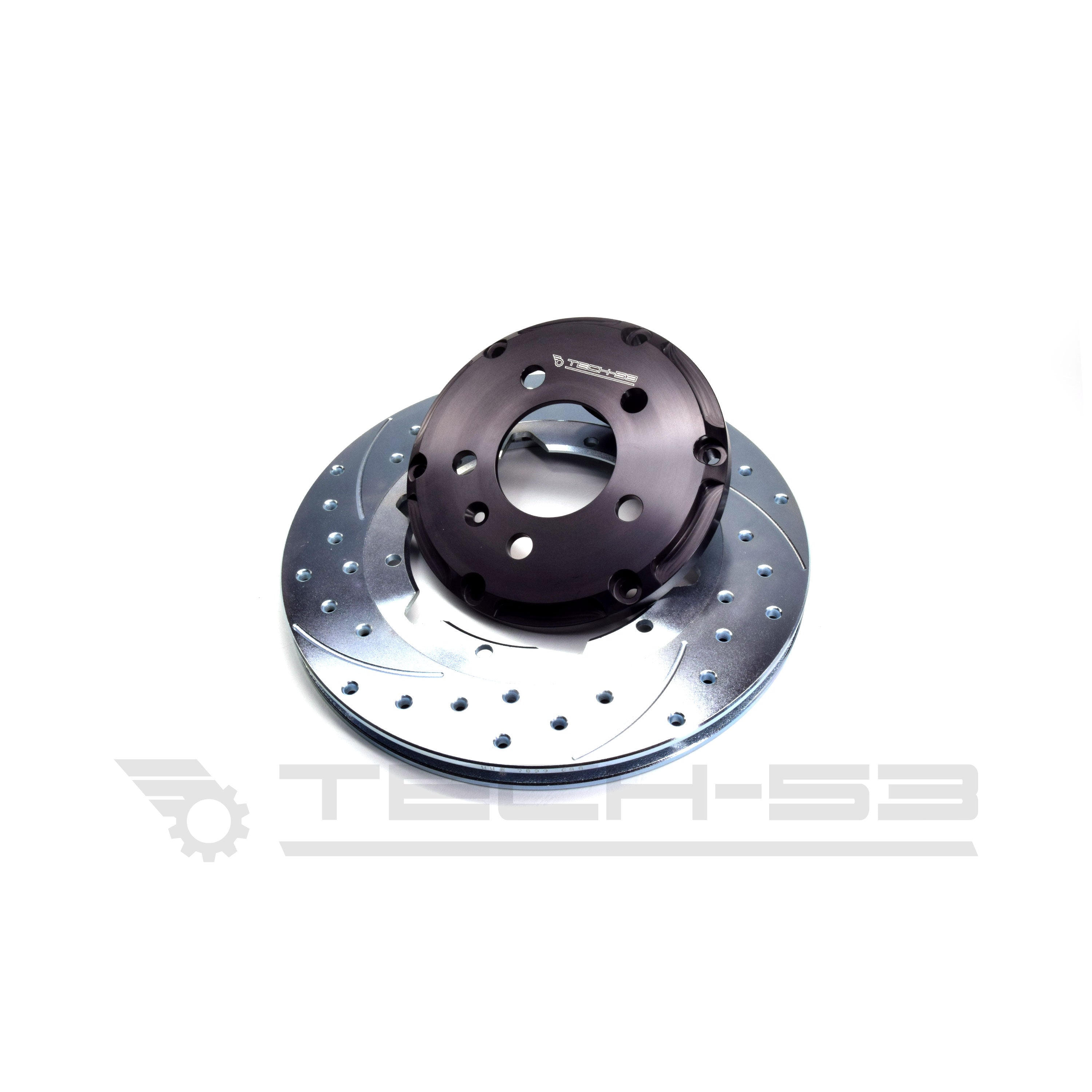 SRP drilled performance two piece rotor for VW MK1, MK2, MK3 and BMW E30 