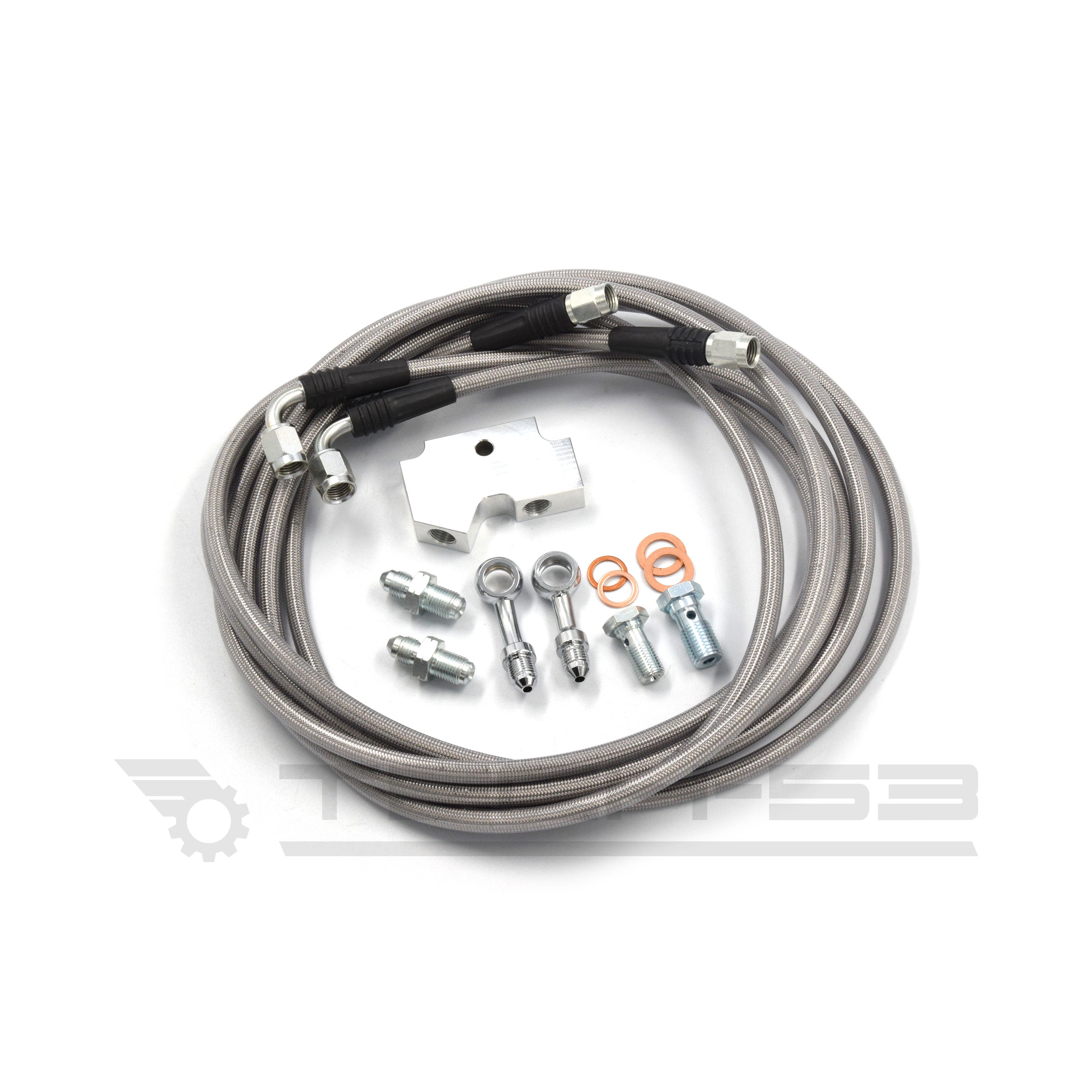 350Z / 370Z / G35 / G37 Inline Hydro Stainless Steel Braided Lines Kit