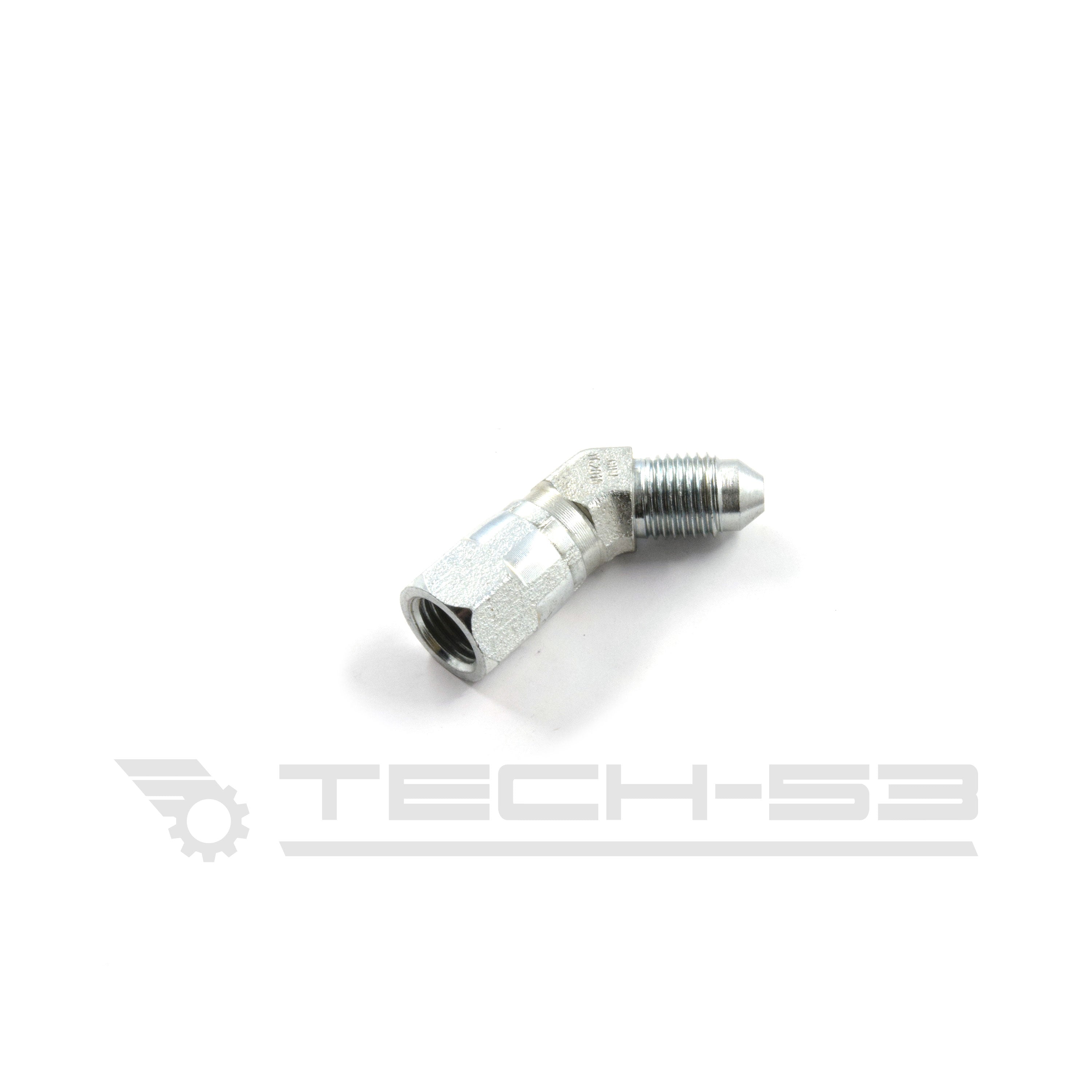 45 degree -3 JIC female to -3 JIC male fitting