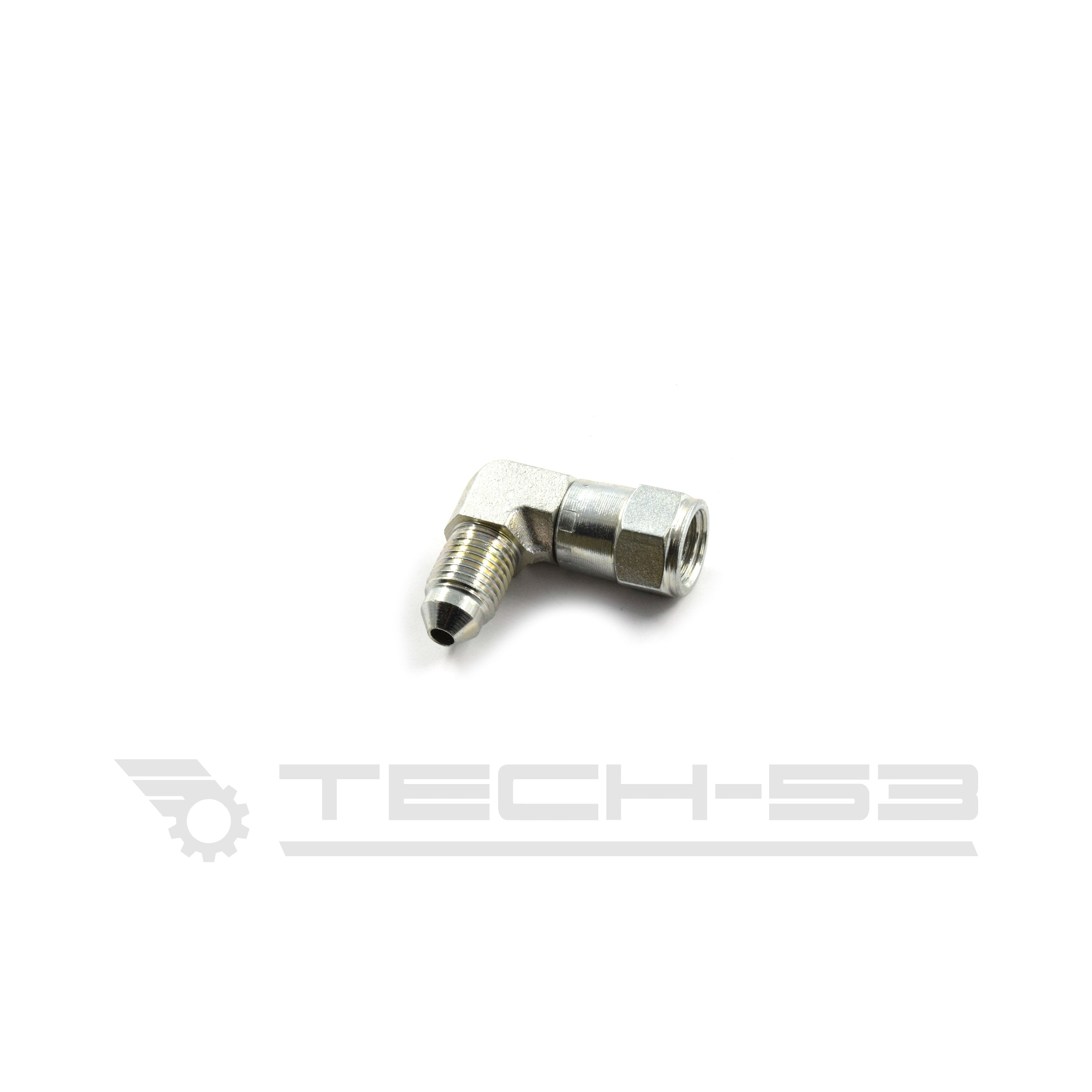 90 degree -3 JIC female to -3 JIC male fitting