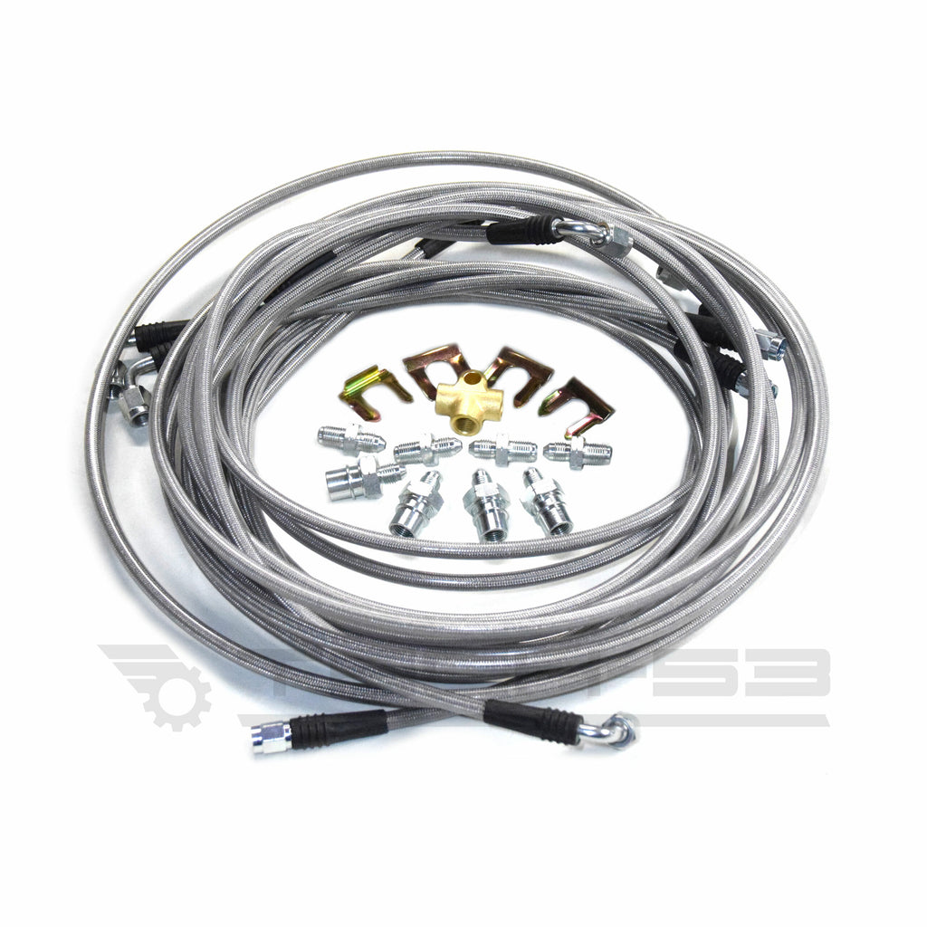 BMW E36 Hard Line To Stainless Steel Braided Replacement Kit (V2)