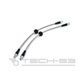 DOT compliant stainless steel braided front brake lines for BMW E30 / VW MK1 / VW MK2