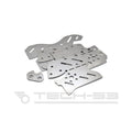 Reinforcement kit for the rear floor on the BMW E46 where the subframe bolts up