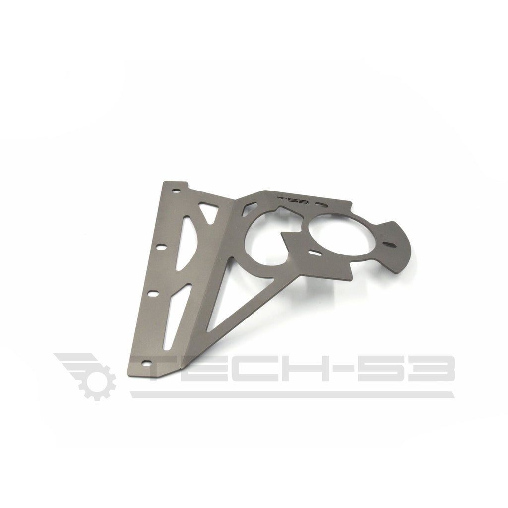 Top section of Tech53 bolt-on strut tower reinforcement plates kit for BMW E46