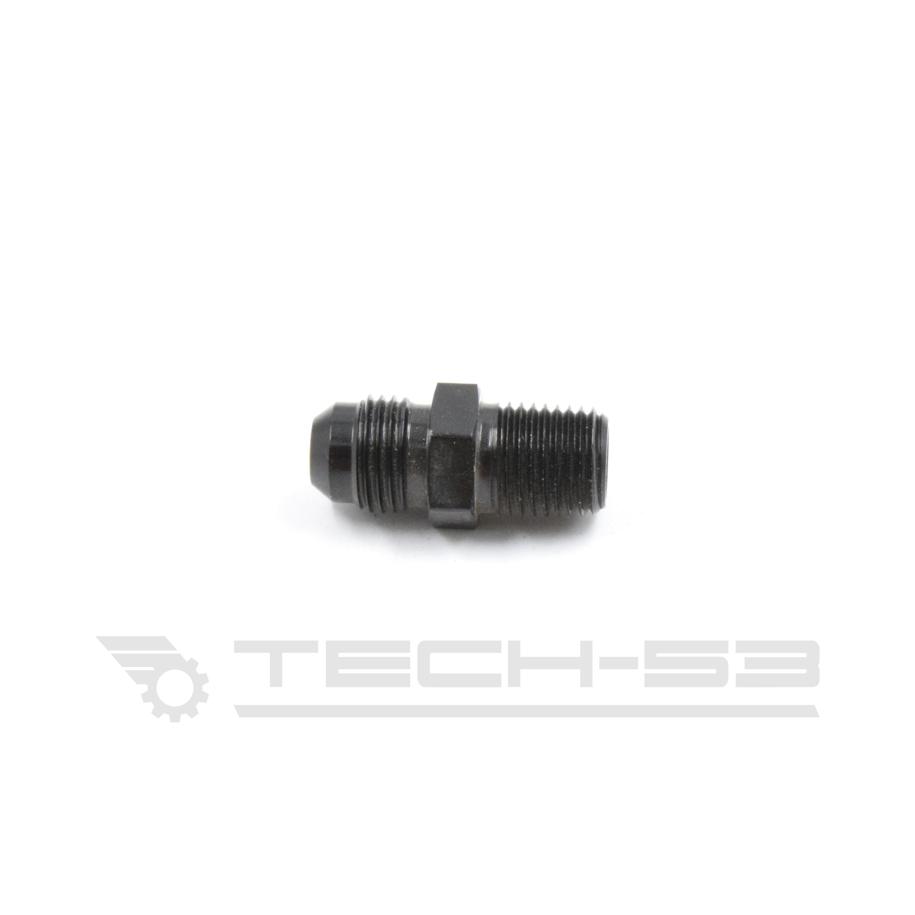 -6 to 1/4 NPT male black fitting