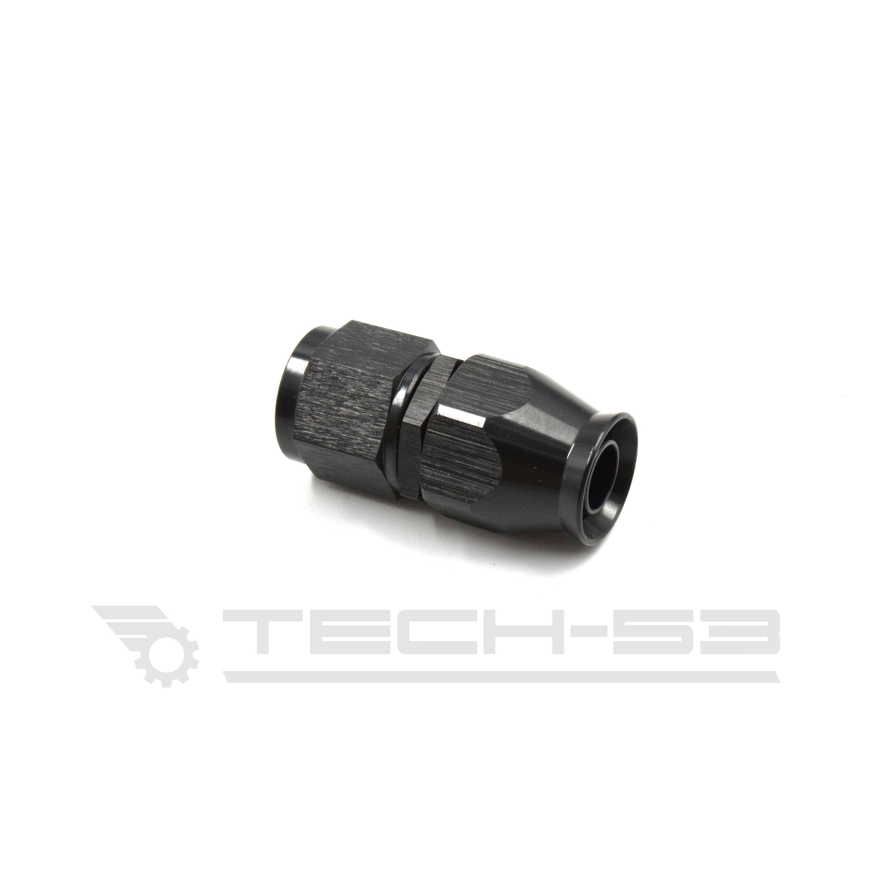 #10 straight black hose end