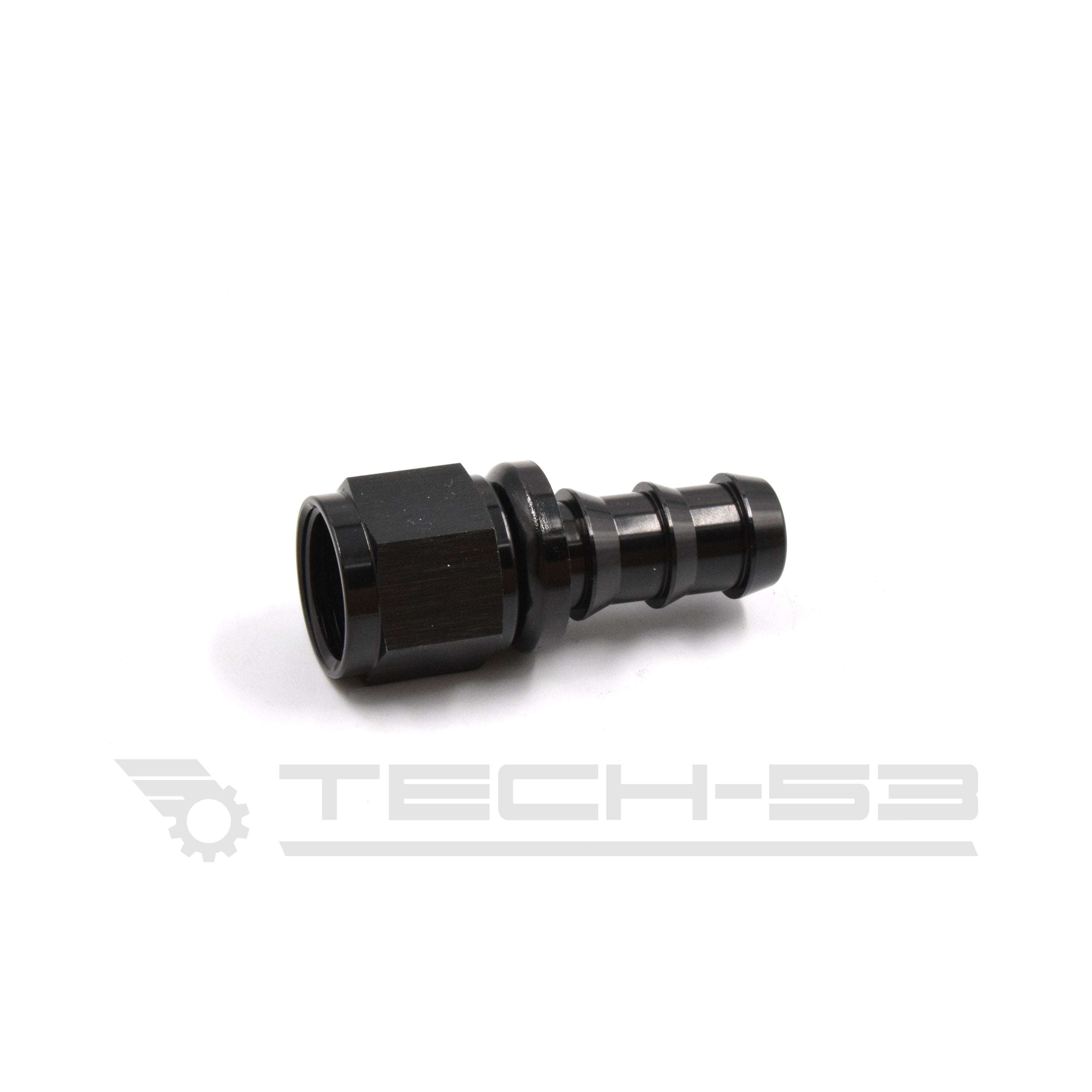 #10 straight black push fitting