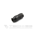 #6 straight black hose end