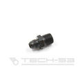 -6 to 1/4 NPT male black aluminum fitting