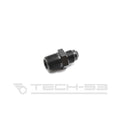 -6 to 3/8 NPT male black aluminum fitting