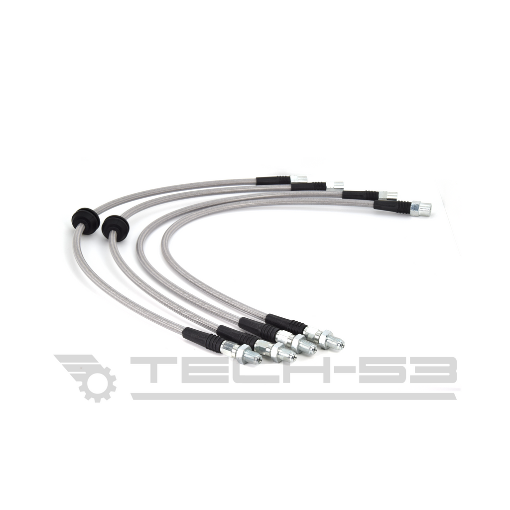 BMW E36 FRONT/REAR Stainless Steel Complete 4 Brake Line Kit – DOT Compliant