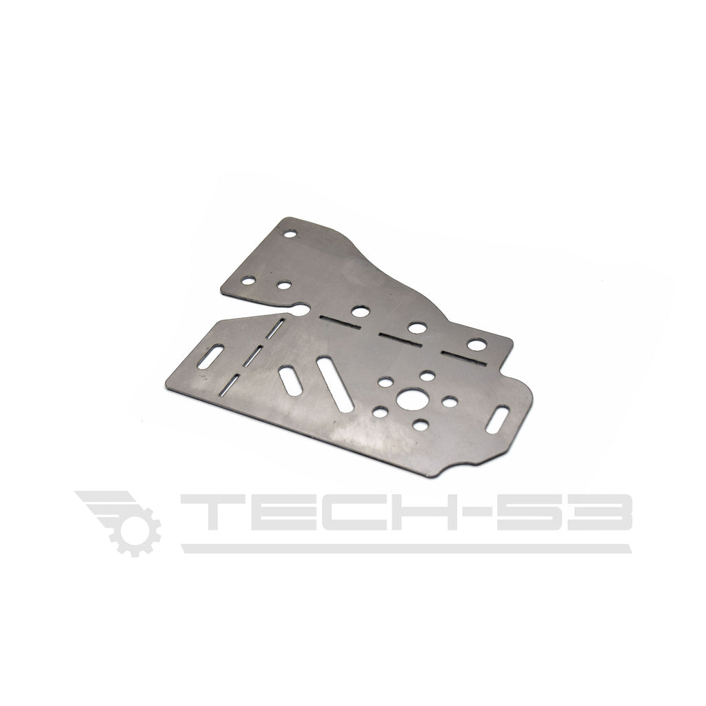 Wide style subframe reinforcement plate for BMW E46