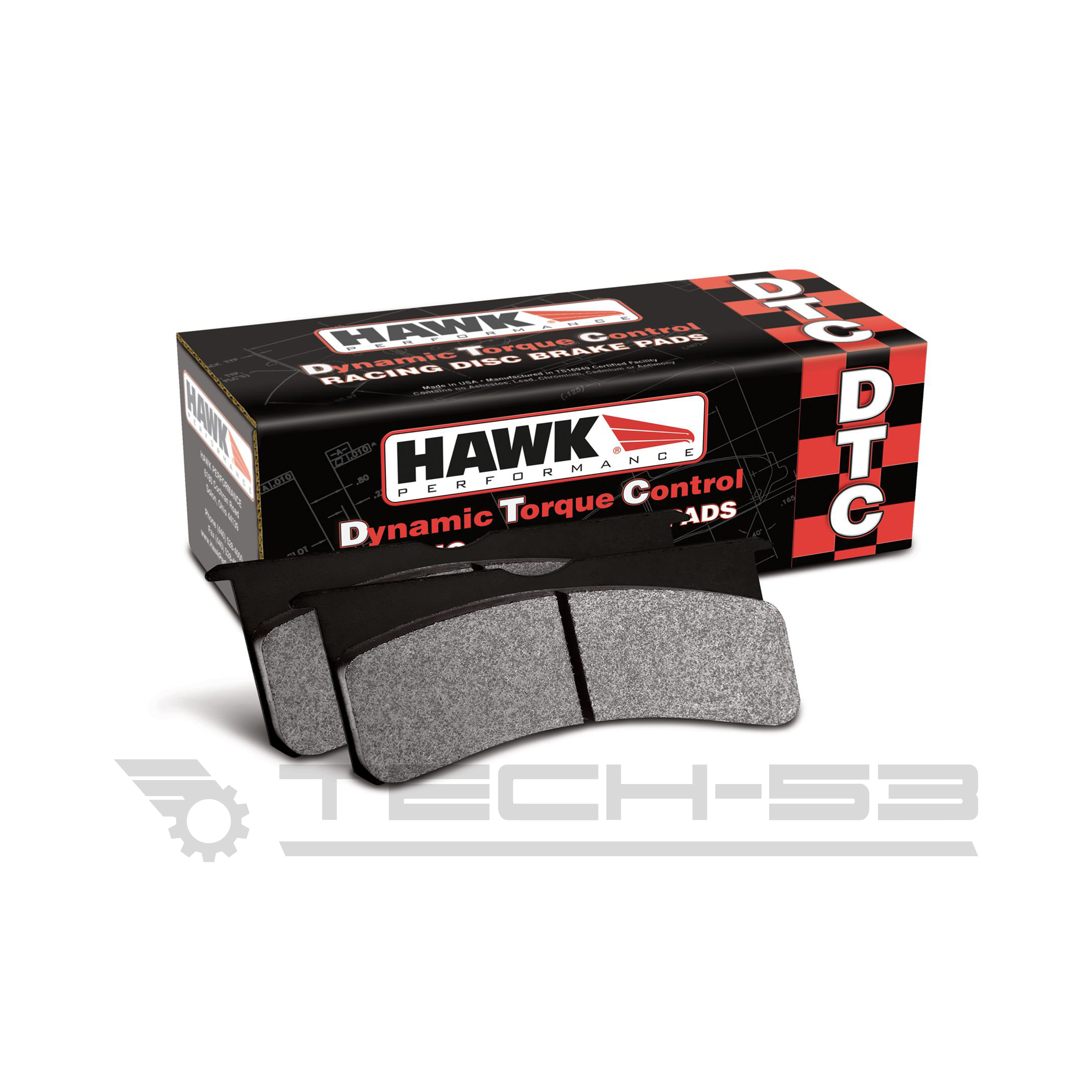 Hawk Performance DTC-70 for Tech-53 9.4inch brake kit