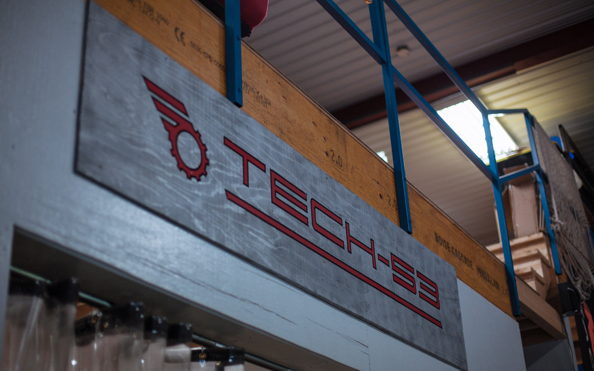 Tech-53 Logo in the shop