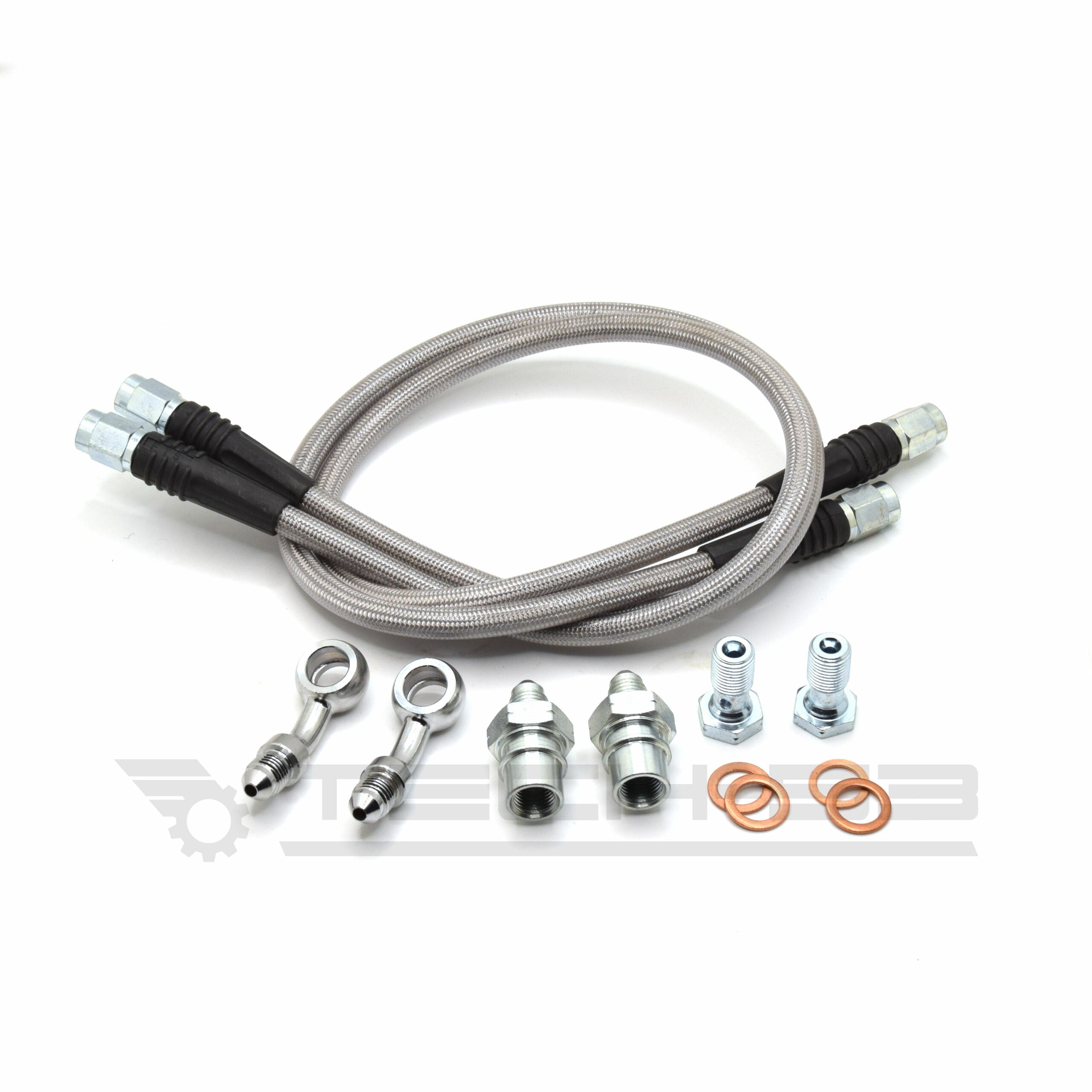 DOT compliant front braided stainless steel brake lines for Nissan 350Z / 370Z