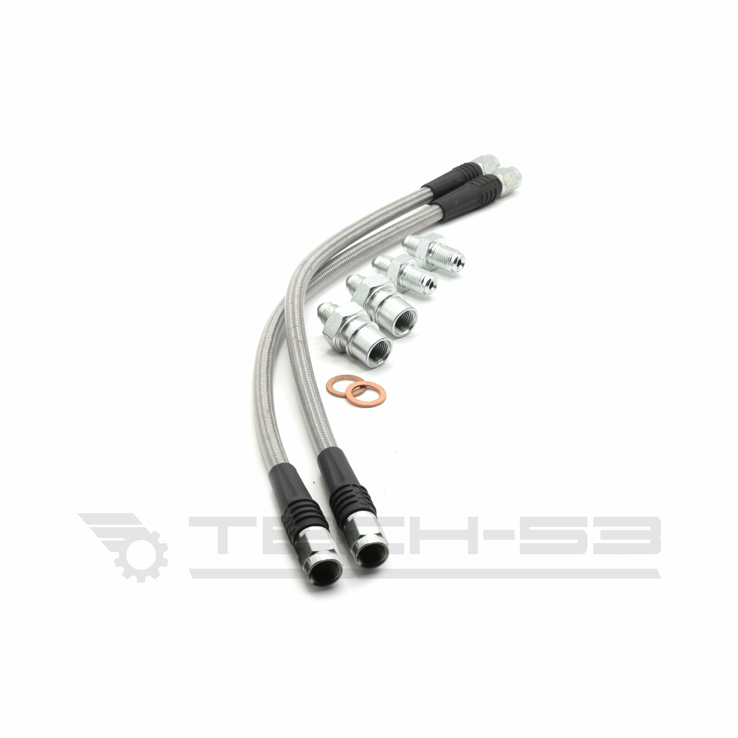 DOT compliant rear braided stainless steel brake lines for Nissan 350Z / 370Z