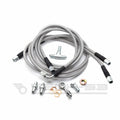Braided stainless steel dual caliper hydraulic handbrake / e-brake line kit for Nissan 350Z / 370Z