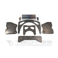 Quick change weld on kit mounting plates for 370Z / G37