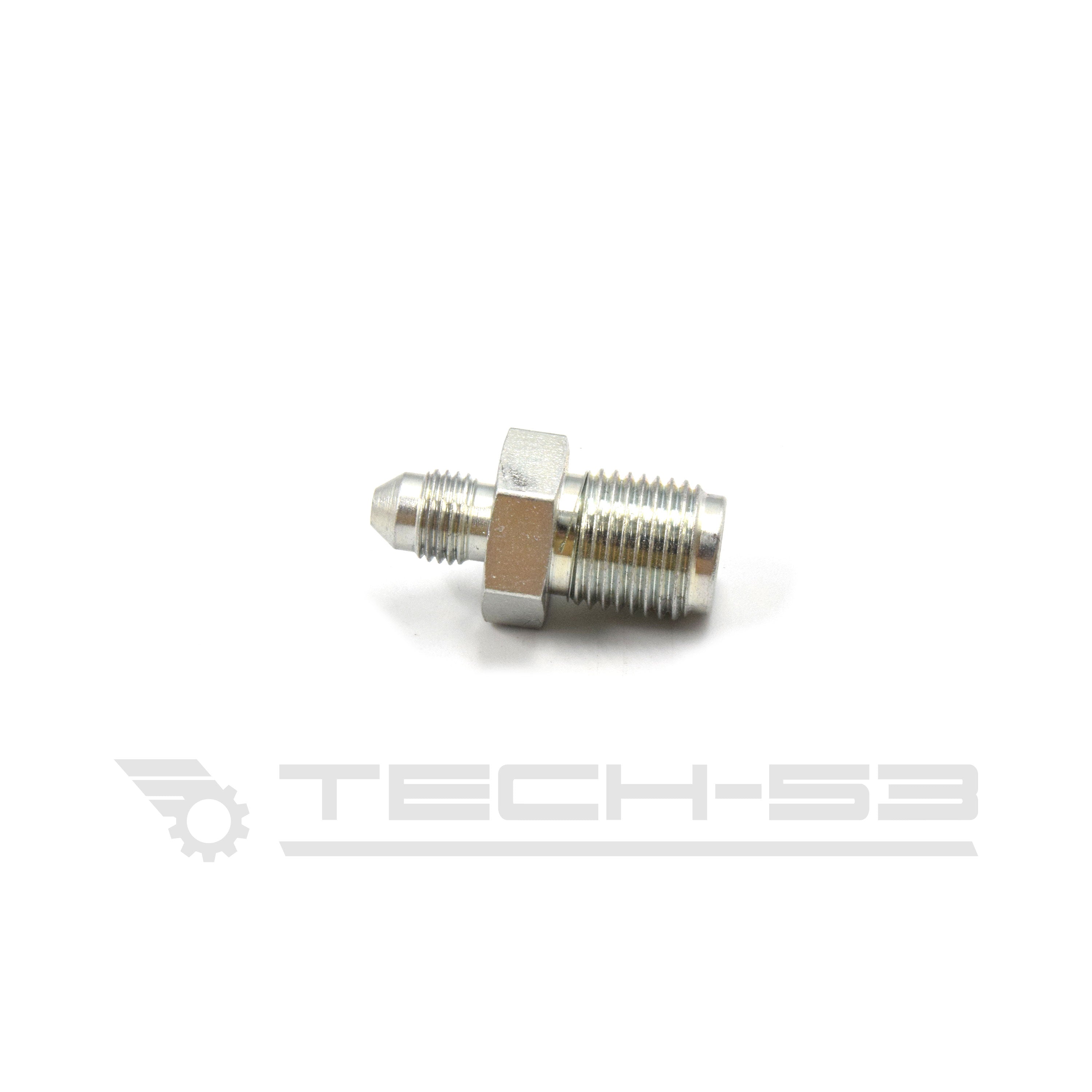 -3 to 9/16-18 inverted steel fitting