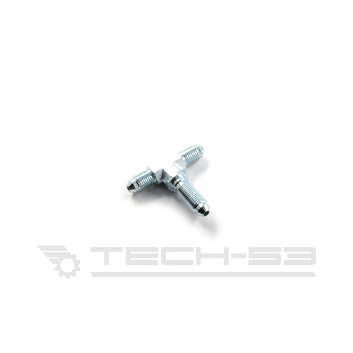 Steel bulkhead flare T adapters from AN #3 to JIC-3