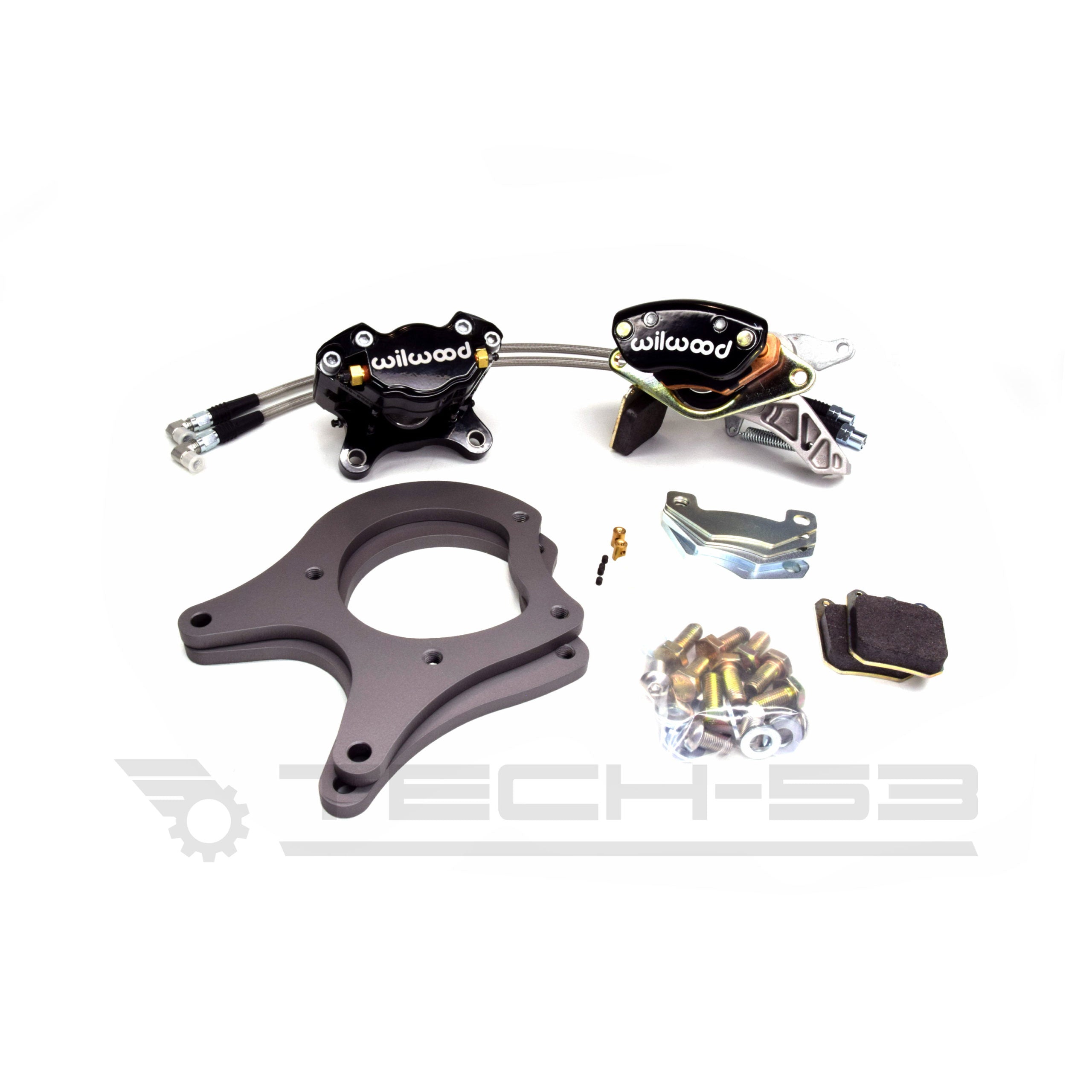Black rear dual caliper big brake kit for VW MK1