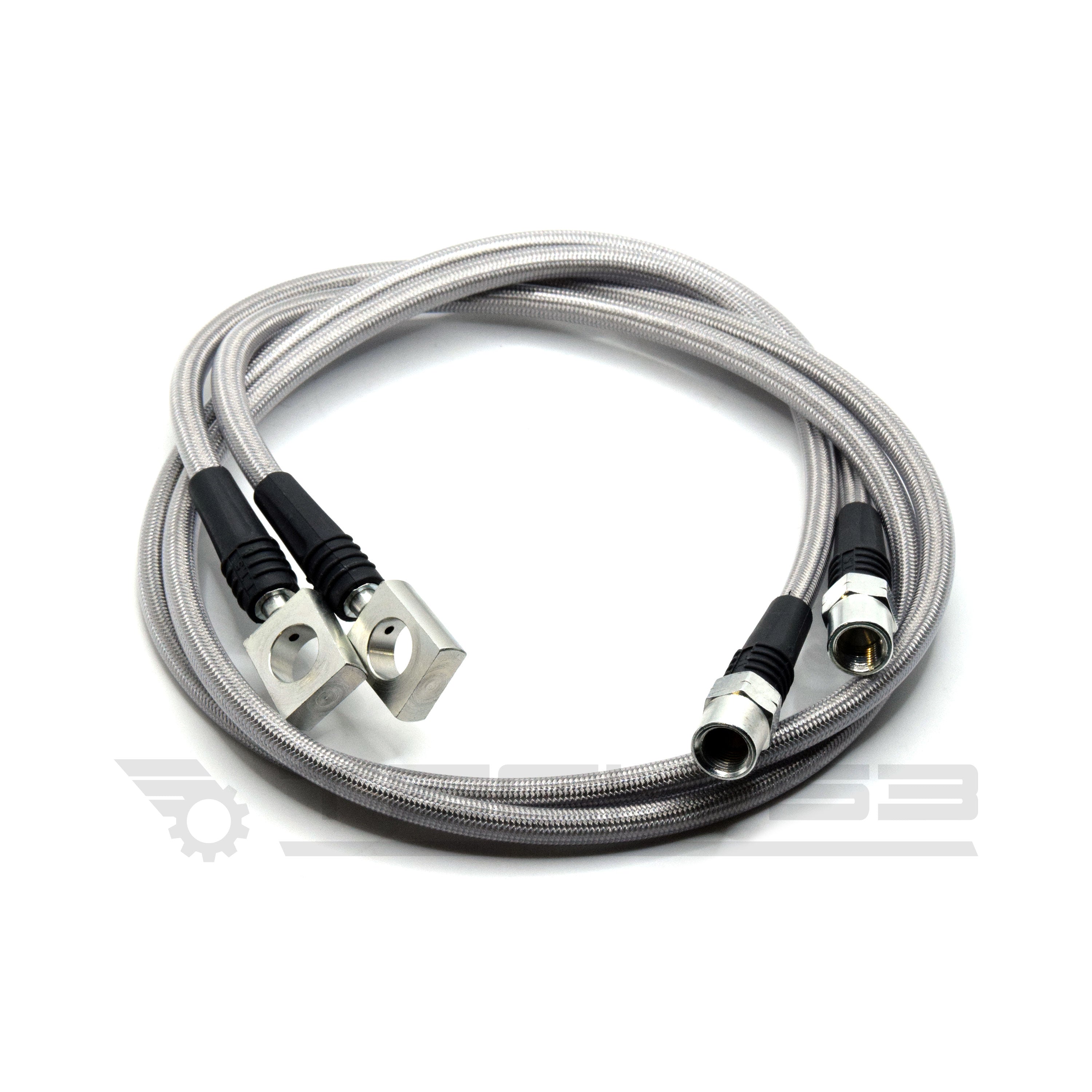 DOT compliant rear stainless steel braided lines for VW MK4