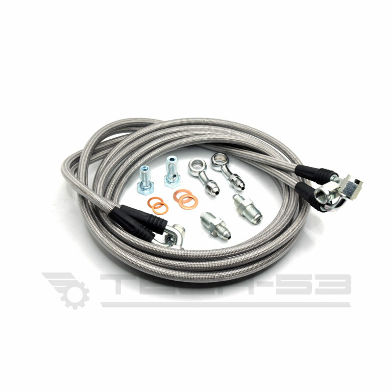 BMW E36 E46 E90 E92 E9X E82 E8X 1 SERIE 3 INLINE HANDBRAKE LINE KIT EBRAKE HYDRAULIC HYDRO STAINLESS STEEL BRAIDED