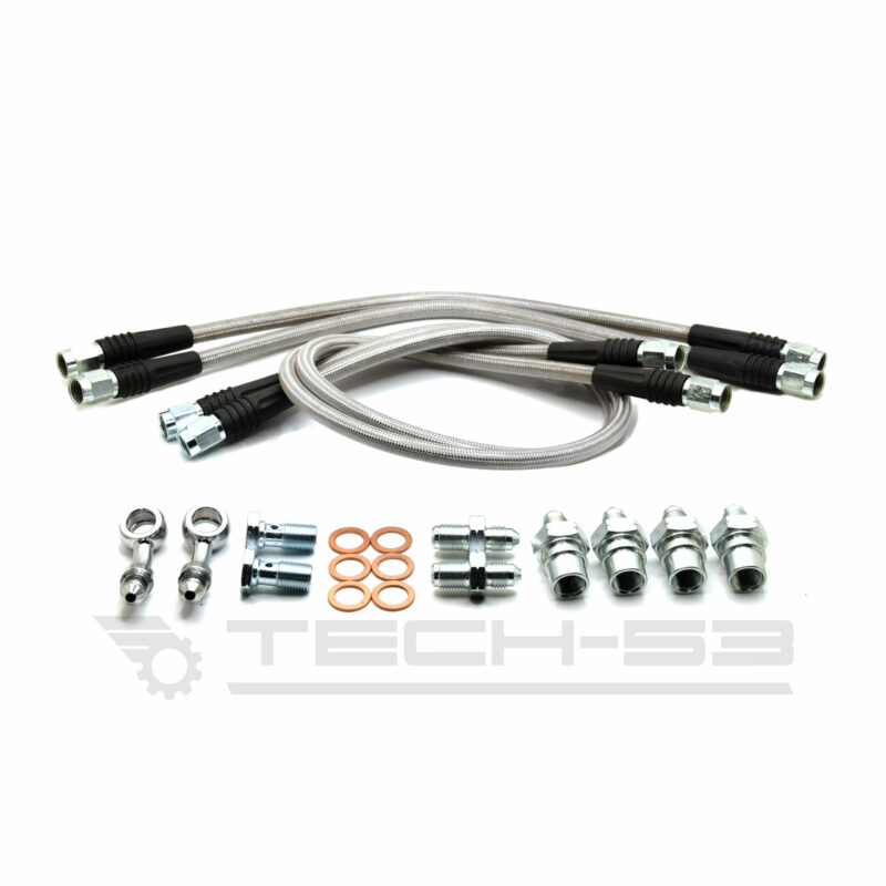 Nissan 370Z/G37 FRONT/REAR Stainless Steel Brake Line PAIR ? DOT Compliant